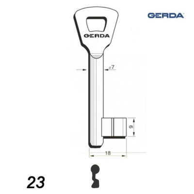 Numerowany Gerda 23 - klucz surowy