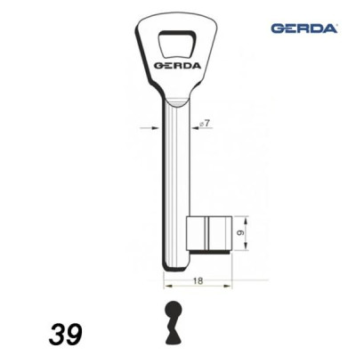 Numerowany Gerda 39 - klucz surowy