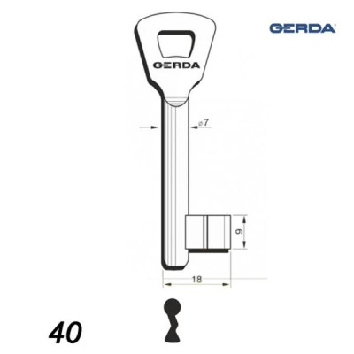 Numerowany Gerda 40 - klucz surowy