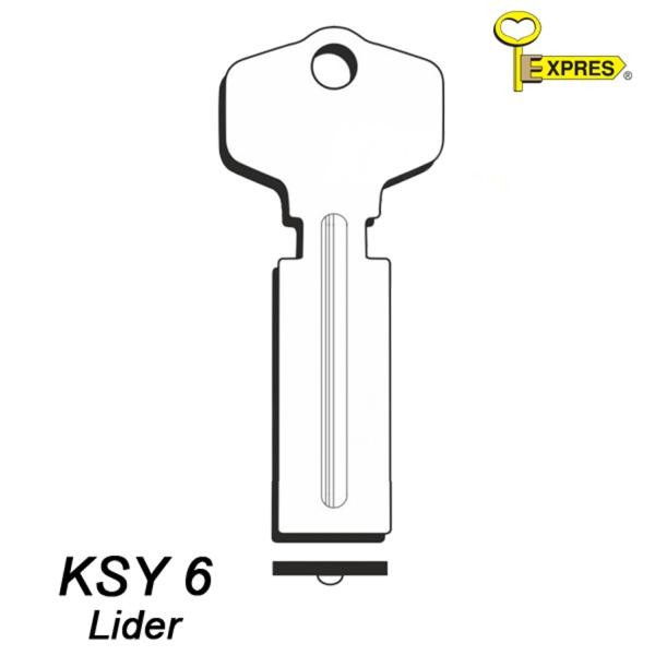 Płaski 006 - Lider KSY6 - klucz surowy