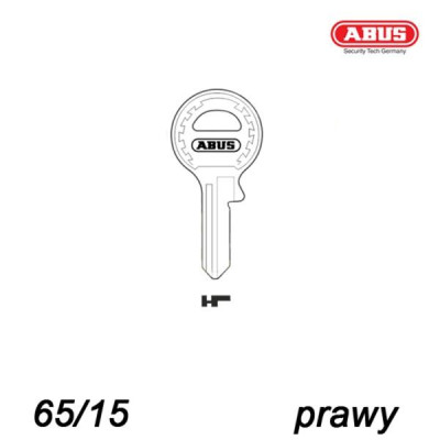 Abus 046 - klucz surowy - do kłódek 65/15 - prawy