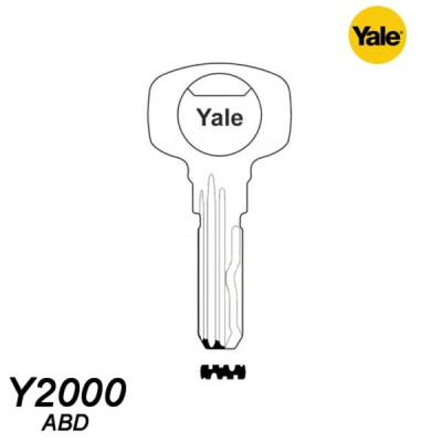 Mieszkaniowy 054 - klucz surowy mosiężny - Yale Y2000 ABD