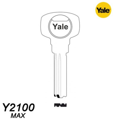 Mieszkaniowy 056 - klucz surowy mosiężny - Yale Y2100 MAX Oryginał