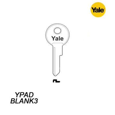 Mieszkaniowy 097 - klucz surowy mosiężny - Yale YPADBLANK 3