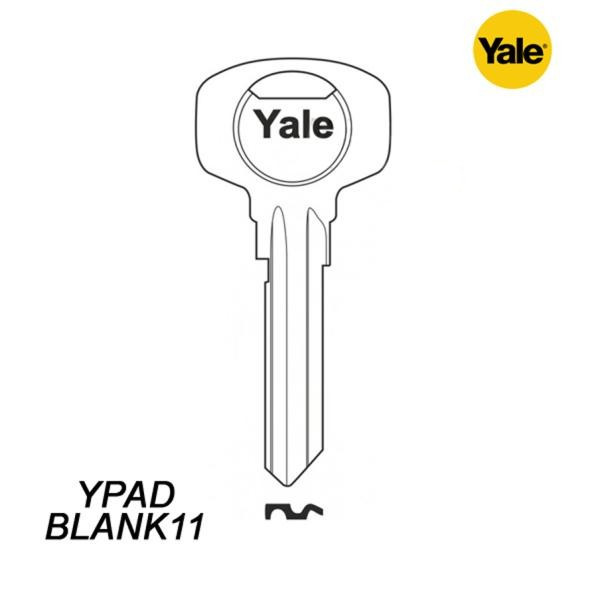 Mieszkaniowy 104 - klucz surowy mosiężny - Yale YPADBLANK 11