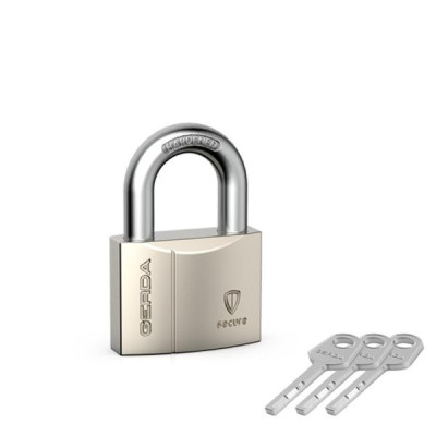 Kłódka Gerda 220 - Secure KSWS S30 - kłódka pałąkowa wzmocniona niklowana - blister