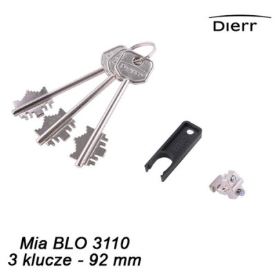 Wkładka Dierre 001 - Mia BLO 3110 - 3 klucze 92 mm