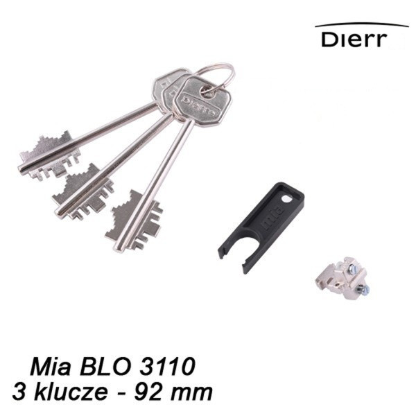 Wkładka Dierre 001 - Mia BLO 3110 - 3 klucze 92 mm