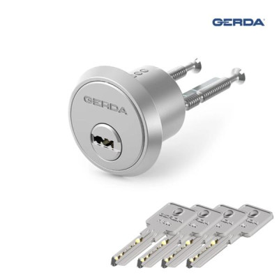 Wkładka Gerda 605 - RIM H Plus cylindryczna 30 nikiel satyna