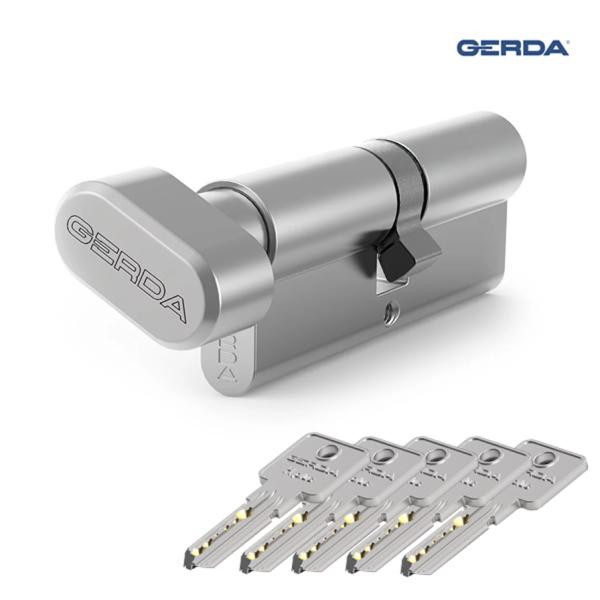 Wkładka Gerda 809 - H Plus z gałką 30G/50 nikiel satyna