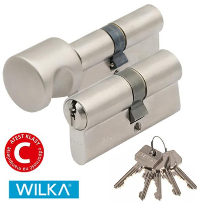Wkładka Wilka 305 - K423 30/50 + 30G/50 w systemie 1 klucza nikiel