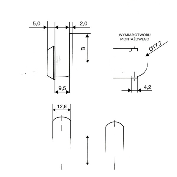 Zamek Euro-Locks 002 - krzywkowy - 0221