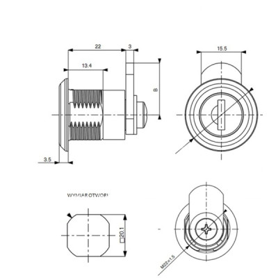 Zamek Euro-Locks 014 - energetyczny - P858