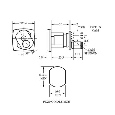 Zamek Euro-Locks 015 - wieloszufladowy - 4246