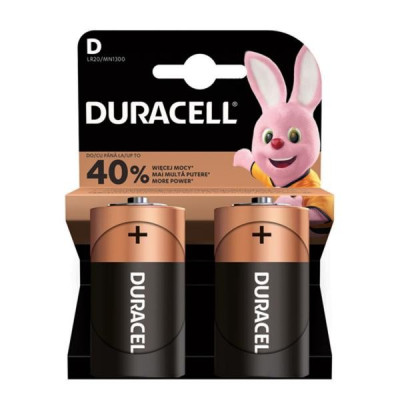 Bateria Duracell - D - LR20 - 2 szt. - blister