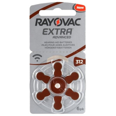 Bateria Rayovac - 312 - 6 szt. - blister