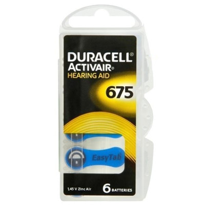 Bateria Duracell - 675 - 6 szt. - blister