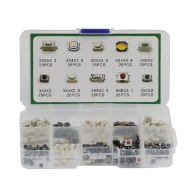 DK 248 - Mały zestaw microswitchy - 250 szt. (10 x 25 szt.)