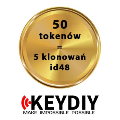 Keydiy - 50 tokenów do klonowania transpondera id48