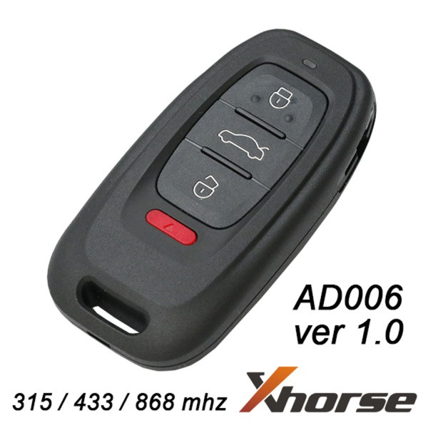 Xhorse 607 - XSADJ1GL - AD006 ver. 1.0 - klucz surowy - pilot