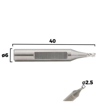 Frez 130 - EW6025B - 2,5 mm - WIDIA