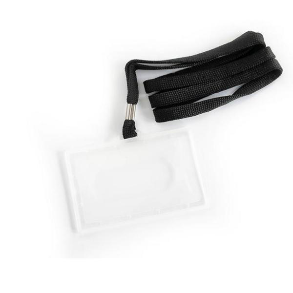Identyfikator 050 - holder z taśmą czarną