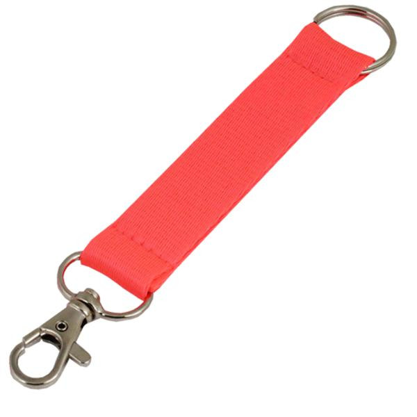 Smycz 239 - 20 mm - różowy neon - krótka (brelok)