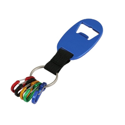 Brelok do kluczy 089 - otwieracz do butelek - niebieski