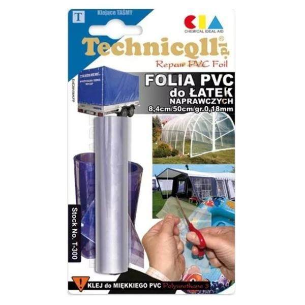 Technicqll 023 - Folia PVC do łatek naprawczych 8,4cm / 50cm