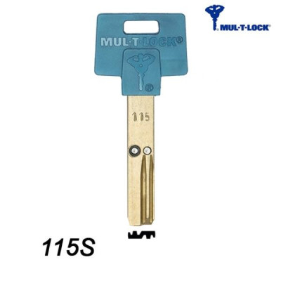 Mul-T-Lock 115S - klucz surowy