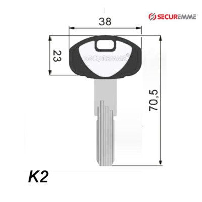 Mieszkaniowy 174 - klucz surowy - Securemme OCK2XNISBOZ