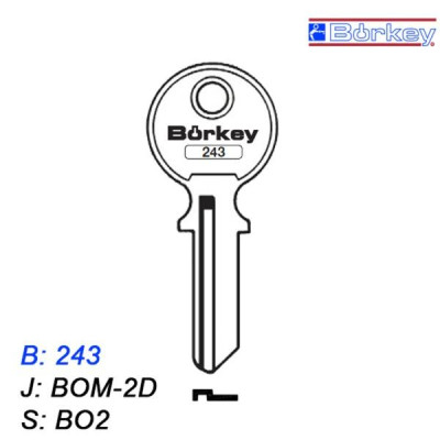 KMB003 - klucz surowy - Borkey 243