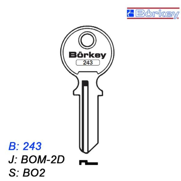 KMB003 - klucz surowy - Borkey 243