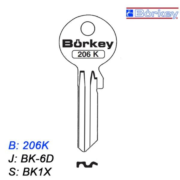 KMB002 - klucz surowy - Borkey 206K