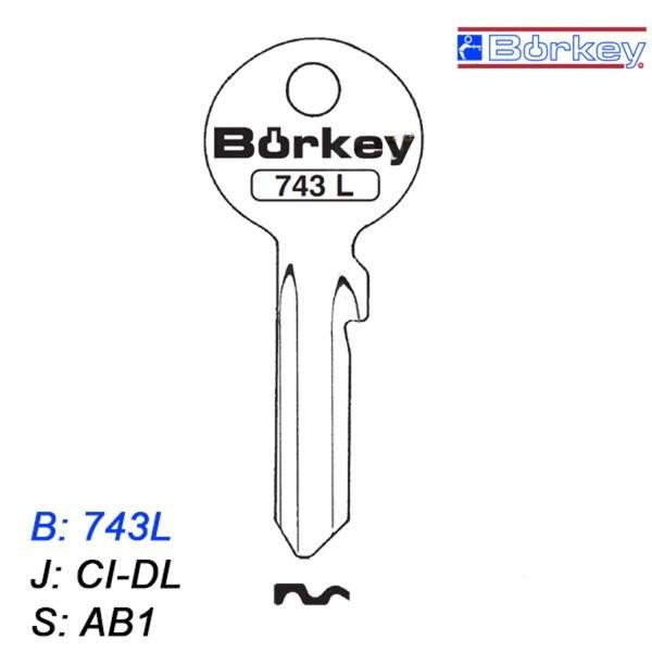 KMB007 - klucz surowy - Borkey 743L
