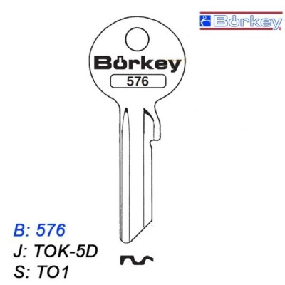 KMB005 - klucz surowy - Borkey 576