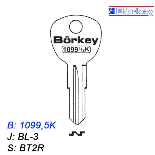 KMB013 - klucz surowy - Borkey 1099,5K