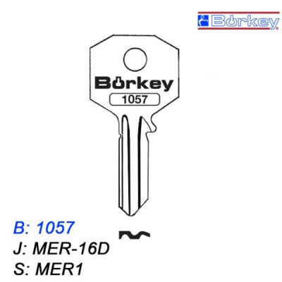 KMB011 - klucz surowy - Borkey 1057