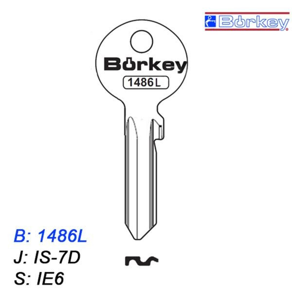 KMB022 - klucz surowy - Borkey 1486L
