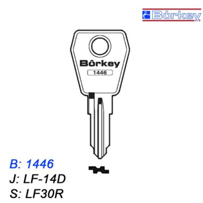 KMB021 - klucz surowy - Borkey 1446