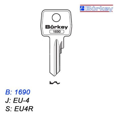 KMB026 - klucz surowy - Borkey 1690