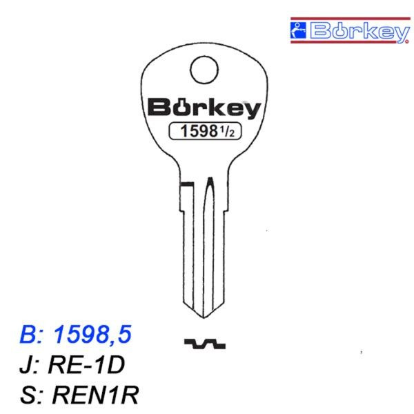 KMB025 - klucz surowy - Borkey 1598,5