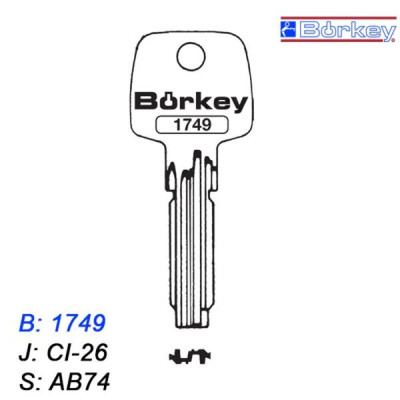 KMB031 - klucz surowy - Borkey 1749
