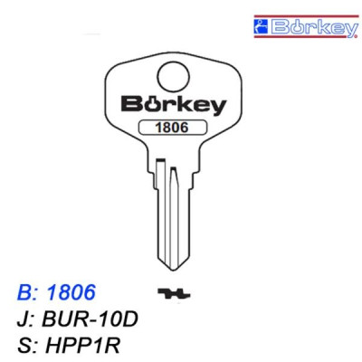 KMB032 - klucz surowy - Borkey 1806