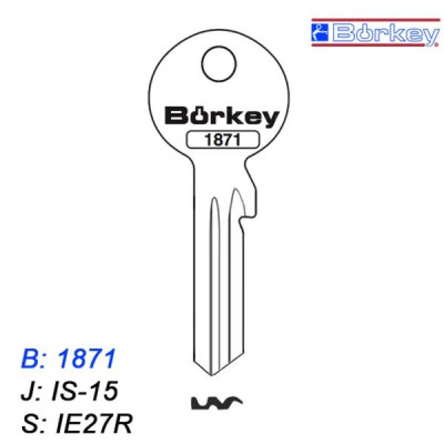 KMB035 - klucz surowy - Borkey 1871
