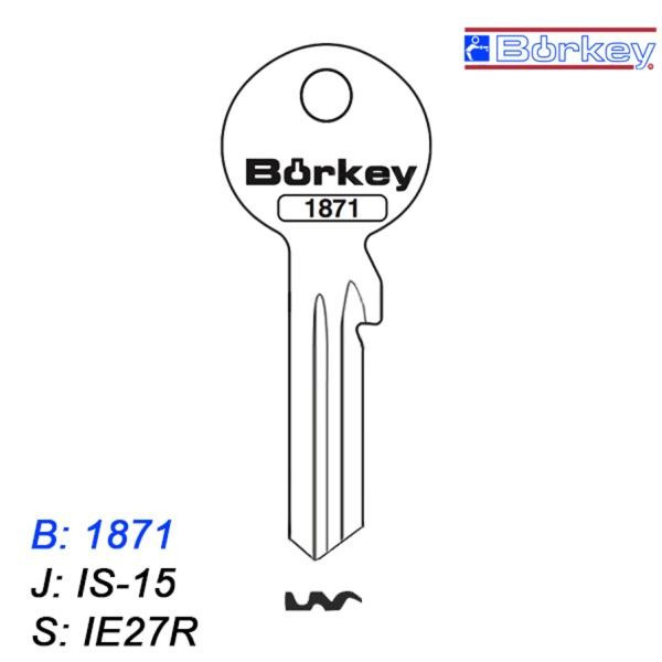 KMB035 - klucz surowy - Borkey 1871