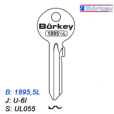 KMB040 - klucz surowy - Borkey 1895,5L