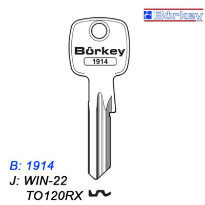 KMB044 - klucz surowy - Borkey 1914