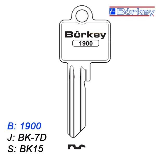 KMB042 - klucz surowy - Borkey 1900