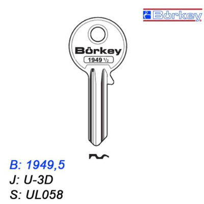KMB046 - klucz surowy - Borkey 1949,5